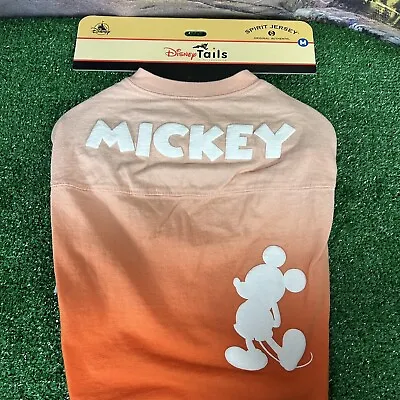 Disney Parks Disney Tails Pet Shirt Spirit Jersey Orange Tie Dye Mickey Med B1 • $19.95