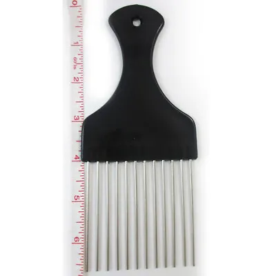 $8.98 • Buy Detangle Metal Lift Hair Pick Piks Comb Wig Braid Hair Afro Man Tease Pocket Sz