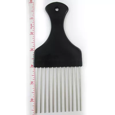 Detangle Metal Lift Hair Pick Piks Comb Wig Braid Hair Afro Man Tease Pocket Sz • $5.91