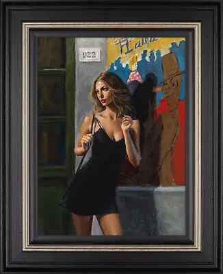 Fabian Perez - Eden In Toulouse - Embellished Canvas On Board • £2395