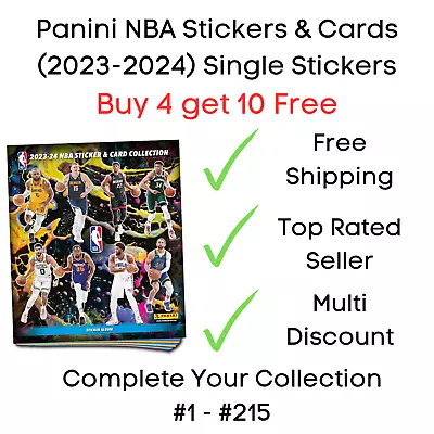 Panini NBA Sticker Collection 2023-24 Single Stickers 2024 #1 - #215 • £1.95