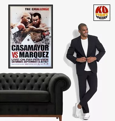 JUAN MANUEL MARQUEZ Vs JOEL CASAMAJOR : Original HBO CCTV Boxing Poster 10D • $105.68