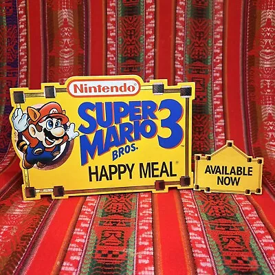 Super Mario Bros. 3 McDonald's Happy Meal Toy Display Graphics ULTRA RARE 1990s • $2499.99