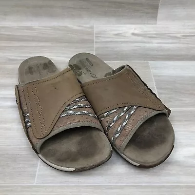 Merrell Lilyfern Womens Aluminum Light Tan Sport Slides Sandals J89096 Size 9 • $27.52