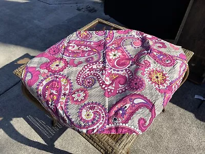 Vera Bradley Standard Pillow Sham Paisley Meets Plaid Pink • $14.95