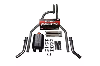 07-14 Chevy GMC 1500 2.5  Dual Exhaust Flowmaster Super 40 Corner Clamp On Tips • $365.99