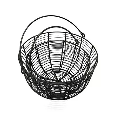 Metal Wire Egg Baskets Wire Fruit Baskets With Handle Country Vintage Style Stor • $54.16