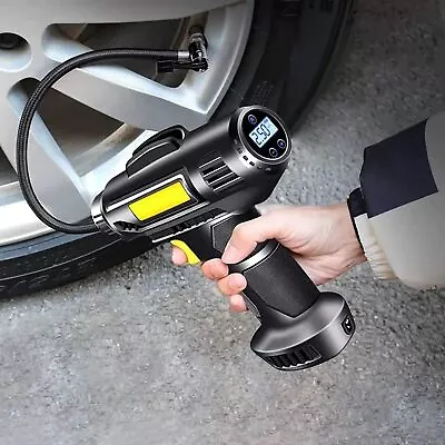 150Psi Tire Inflator Air Pump Compressor Led Light For Car Bike Motor Balls 120W • $18.99