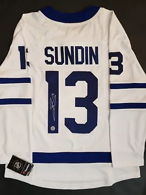 Mats Sundin Autographed Toronto Maple Leafs White Fanatics Jersey AJ Sports COA • $323.80