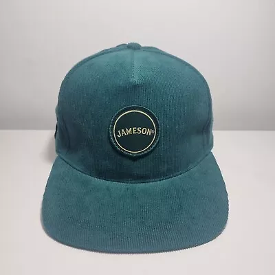 Jameson Irish Whiskey Corduroy Cap Hat Colour Green Adjustable Rear Logo Front • $25