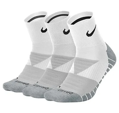 Nike Everyday Cushion Max Ankle Sock (3x) (White) Large Unisex • $22.99