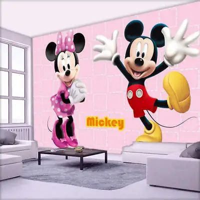 Mickey Mouse Dance 3D Full Wall Mural Photo Wallpaper Printing Home Kids Decor • $20.92