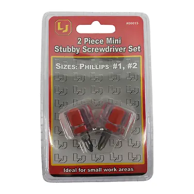 2 Piece Mini Stubby Screwdriver Set 00015 • $8.59