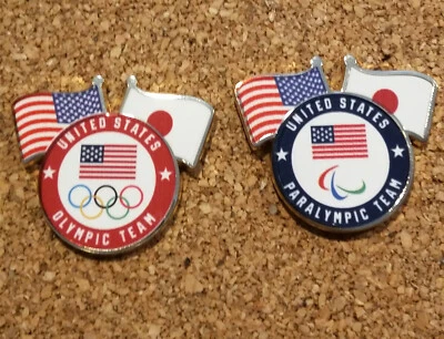 $8 • Buy 2020 TOKYO OLYMPICS - USA TEAM PINS OLYMPIC And PARALYMPIC