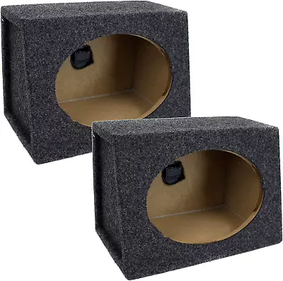 Qpower Angled Style 6 X 9 Inch Car Audio Speaker Box Enclosures 2 Speaker Boxes • $44.99