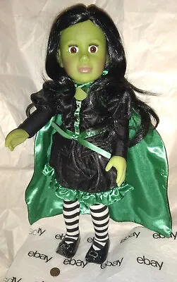 $129.99 • Buy ADORA Wizard Of Oz WICKED WITCH Vinyl Doll GREEN SKIN/HAT/CAPE/BROOM 18 T RARE!!