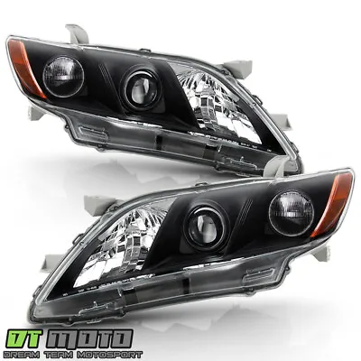 $98.99 • Buy For 2007 2008 2009 Toyota Camry Black Projector Headlights Headlamps Left+Right