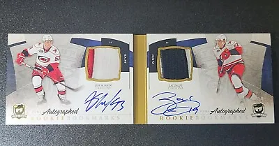 Jeff Skinner Eric Wellwood 2010-11 The Cup Dual Rookie Auto Bookmark 22/25 • $110.39