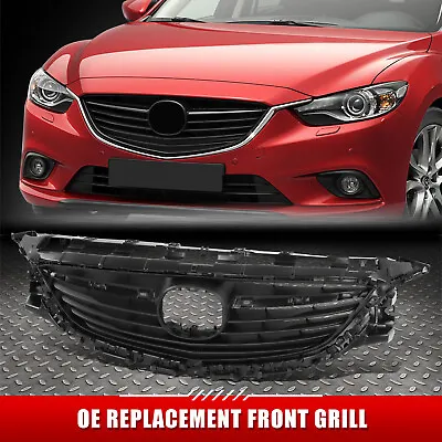 [Horizontal Slats] For 14-17 Mazda 6 OE Style Matte Black Front Upper Grille • $44.55