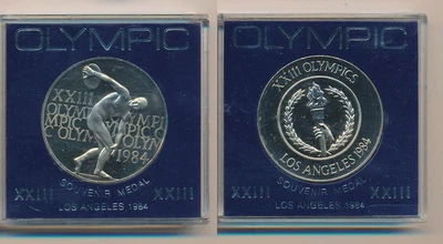$7.99 • Buy United States: 1984 Los Angeles Olympic 38mm Medal, In Original Case 