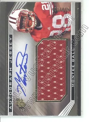 Montee Ball Rookie Rc Draft Auto Jersey Patch Wisconsin Badgers College #/475 13 • $11.99