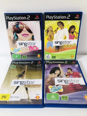 $48.50 • Buy Singstar PS2 - 4 X Game Bundle Sony Playstation 2 80’ Pop Karaoke - Free Post