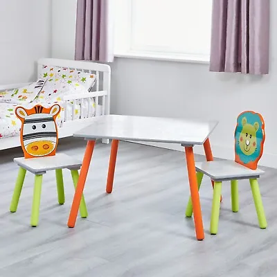 Kids Table And Chairs Set Zebra And Lion Theme • £54.99