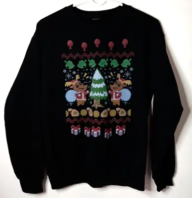 Animal Crossing Nintendo Game Jingle Print Men's Small Ugly Christmas Sweater • $14.95