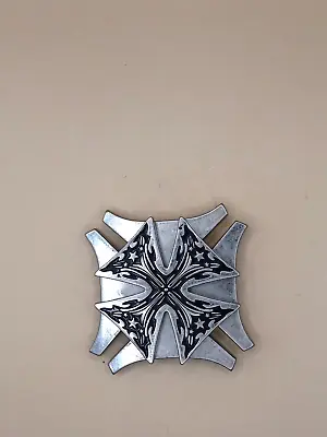 IRON Swivel/Spinning CROSS BELT BUCKLE 3' SQUARE • $12