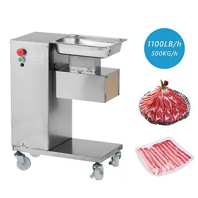Meat Cutting Machine QE Meat Slicer 2 Sets Of Blade Steak Cutter 500KG Output • $1253.55