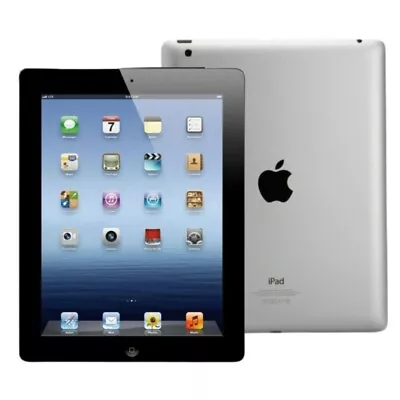 Grade B | Apple IPad 4th Gen | 16GB | Wi-Fi | Black | Unlocked • $89