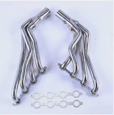 Stainless Steel Headers Manifold W/ Gaskets For Chevy GMC 07-14 4.8L 5.3L 6.0L • $161.03