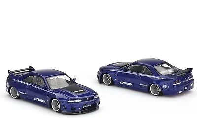 Mini GT X Kaido House 1:64 Nissan Skyline GT-R (R33) Kaido Works V2 Blue KHMG089 • $24.99