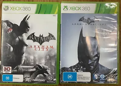 RARE Xbox 360 Game Batman Arkham Origins And Arkham City. Free Postage • $34.95