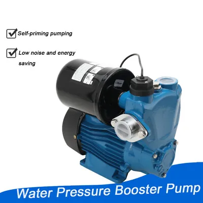 Electric Self Priming Water Pressure Booster Pump Automatic Boost Water Pressure • $102.46