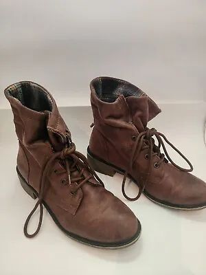 Mudd MD Soprano Cognac Brown Boots Size 8 Women's • $18