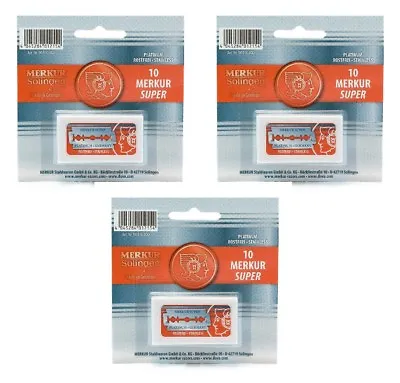 Merkur Double Edge Safety Razor Blades - 30 Ct. + Eyebrow Trimmer • $19.49