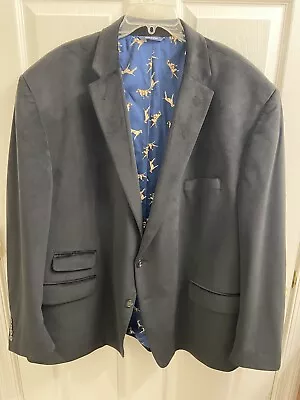 Ralph Lauren Black Velvet Sport Coat Blazer 52 Dinner Cocktail Smoking Jacket • $20