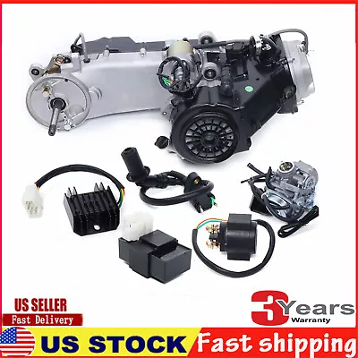 150CC 4-Stroke 11  Long Case GY6 Single Cylinder Moped Scooter Engine Motor CVT • $331.55