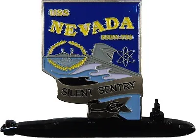 USS Nevada SSBN-733 Submarine Challenge Coin US Navy Challenge Coin 2.0  A  120 • $11.59