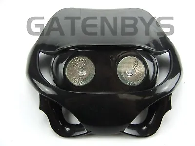 $44.50 • Buy Motorcycle BLACK Headlight Enduro Custom For Zxr Cbf Gsxr Gsf Fzr  Streetfighter