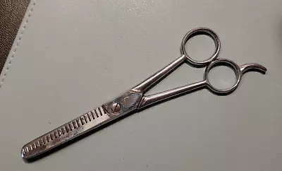 GEIGER ITALY Double Teeth Hair Trimming Thinning Scissors Shears 7  Vintage • $12.50