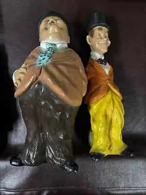 Vintage Laurel And Hardy Statues Universal Statuary Rare 1971 1970s Large Figure • £81.95