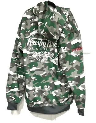 Limited Edition Hoodie Krispy Kreme Green Camouflage Full Zip  Size Small • $84.49