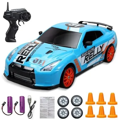 £26.39 • Buy 2.4G High Speed Drift Rc Car 4WD Toy Remote Control Model GTR Vehicle Car Racing