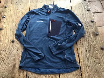 Mammut Aenergy Light 1/2 Zip Blue  Men’s Medium • £25