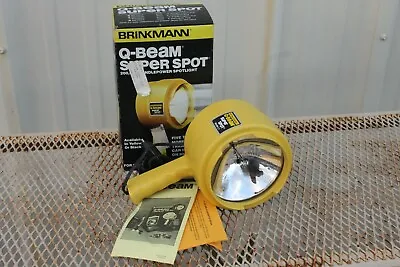 ~~~ Vtg Brinkmann Q-beam Super Spot Light 12volt Tested Working W/ Box & Paper~~ • $65.31