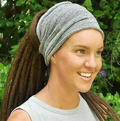 GREY Dreadlocks Headband Accessory Hippie Dreadlocks Sock • $12