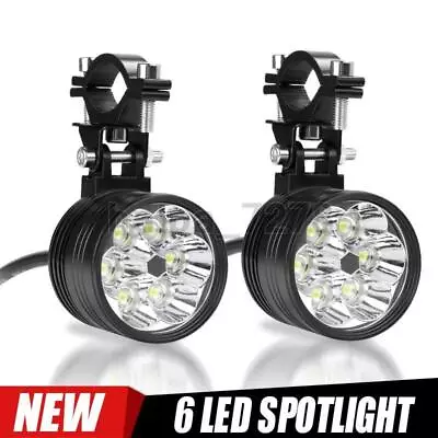 2X LED Headlight Driving Spot Light Fog Lamp Motorcycle ATV UTV White Hi-Lo Beam • $25.98