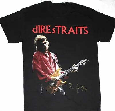 Vintage MARK KNOPFLER DIRE STRAITS Black ALl Size Unisex SHirt • $16.99